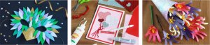 GDD Filc dekoracyjny czerwony 10szt HAPPY COLOR 3