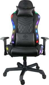 Fotel Deltaco gamingowy - Skóra PU, RGB (GAM-080) 2