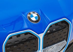BMW Autko i4 na akumulator dla dzieci Niebieski + Wolny Start + EVA + Audio LED + Pilot 12