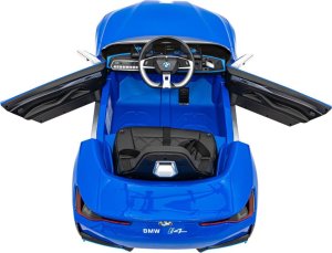 BMW Autko i4 na akumulator dla dzieci Niebieski + Wolny Start + EVA + Audio LED + Pilot 15