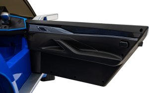 BMW Autko i4 na akumulator dla dzieci Niebieski + Wolny Start + EVA + Audio LED + Pilot 16