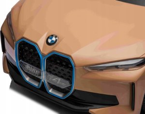 BMW Autko i4 na akumulator dla dzieci Złoty + Wolny Start + EVA + Audio LED + Pilot 15