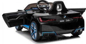 BMW Autko i4 na akumulator dla dzieci Złoty + Wolny Start + EVA + Audio LED + Pilot 4