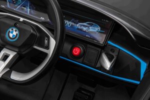 BMW Autko i4 na akumulator dla dzieci Złoty + Wolny Start + EVA + Audio LED + Pilot 10