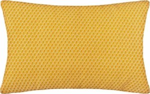 Atmosphera Poduszka dekoracyjna podłużna PATY, 50 x 30 cm, kolor żółty ze wzorem 6