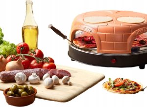 Piec do pizzy Emerio Pizzarette urządzenie do wypieku pizzy 1 pizza(e) 1100 W Czarny, Brązowy 2