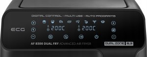 Frytkownica beztłuszczowa ECG ECG AF 8300 Dual Fry Hot air fryer, 5.2 L + 3.1 L, temperature setting 80-200 °C, 60 min timer 13