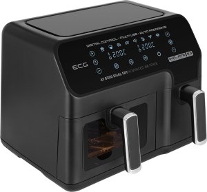 Frytkownica beztłuszczowa ECG ECG AF 8300 Dual Fry Hot air fryer, 5.2 L + 3.1 L, temperature setting 80-200 °C, 60 min timer 6