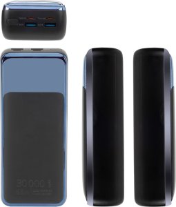 RivaCase Power Bank 30000 mAh QC/PD 65W LCD for Laptop czarny 10