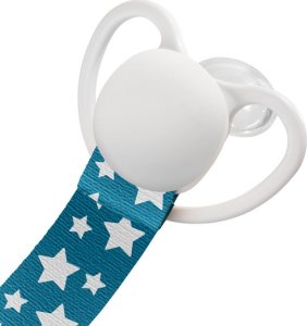 Akuku A0584 Tasiemka do smoczka Gwiazdki srebrne 7