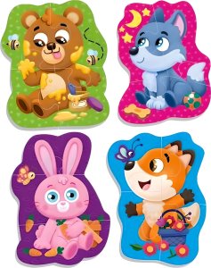 Roter Kafer Baby puzzle piankowe Zwierzęta leśne RK6010-06 2