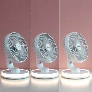 Wentylator InnovaGoods Rechargeable Desk Fan with LED FanLed 4