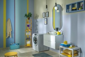 Pralko-suszarka Candy Washing Machine with Dryer ROW 4966DWMC7-S Energy efficiency class D Front loading Washing capacity 9 kg 1400 RPM Depth 58 cm Width 60 cm Display TFT Drying system Drying capacity 6 kg Steam function White 25