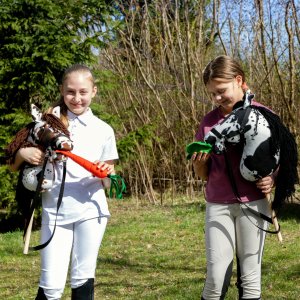 Froster Koń na Kiju - Hobby Horse Skippi - Karo-Srokaty 7