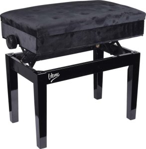 V-Tone V-TONE ŁAWA 2 WL ława do pianina ze schowkiem WELUR BK 2
