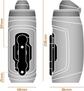 Fidlock Bidon TWIST 590ml czarny + baza do roweru 7