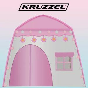 Kruzzel NAMIOT DLA DZIECI DOMEK + LAMPKI 23472 12