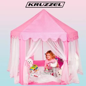 Kruzzel Namiot dla dzieci, różowy 6