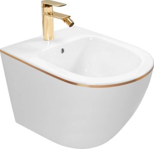 Bidet Rea Bidet podwieszany Rea Carlo Mini White Gold Edge 3