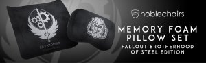 Noblechairs Zestaw poduszek z pianki zapamiętującej kształt - Brotherhood of Steel Edition (GAGC-295) 5