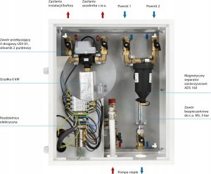 Ariston Moduł hydrauliczny AMB 760 do pomp ciepła typu monoblok, przyłącza G1" 9