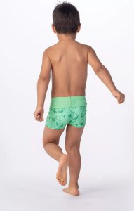 AquaWave Dziecięce bokserki kąpielowe Aquawave IDARO KIDS M000150884 spring bouquet/mint logo print rozmiar 128 4