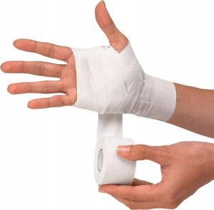 Dunlop TAŚMA TEJP TAPE SPORTOWA KINESIOLOGICZNA 7,3Mx3,8CM DUNLOP CZERWONY 4