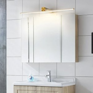 Lustro Toolight KINKIET ŁAZIENKOWY LED 60CM APP1348 OLD GOLD 4