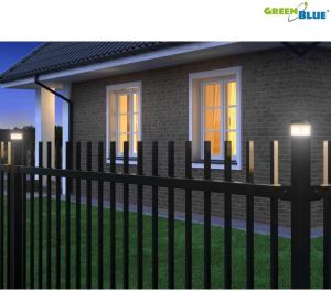 GreenBlue Lampa solarna na słupek LED 60*60 daszek kopertowy (GB126) 2