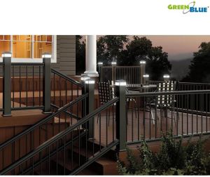 GreenBlue Lampa solarna na słupek LED 60*60 daszek kopertowy (GB126) 4
