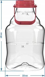 Sourcing UNBREAKABLE DEMIJOHN 10L HANDLE/AIRLOKS 4