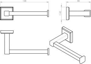 Sourcing TOILET PAPER HOLDER COLORADO 6924 13 6