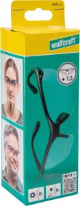 Wolfcraft Korekcyjne okulary ochronne +1,5 ,CE 3