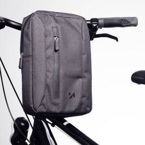 Wozinsky Sakwa torba rowerowa na tablet mocowana na kierownicę z paskiem na ramię szara Sakwa torba rowerowa na tablet mocowana na kierownicę z paskiem na ramię szara 8