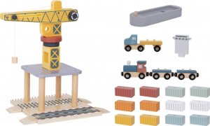 Tooky Toy TOOKY TOY Dźwig Portowy Drewniany Zestaw 2