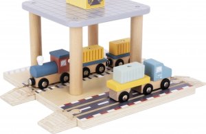 Tooky Toy TOOKY TOY Dźwig Portowy Drewniany Zestaw 5