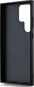 DKNY DKHMS24LPSHRPSK S24 Ultra S928 czarny/black hardcase Leather Pattern Metal Logo MagSafe 14
