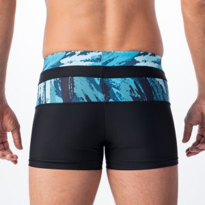 AquaWave Męskie bokserki kąpielowe Aquawave Tahu black/sea print rozmiar M 5
