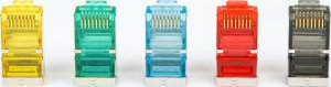 NetRack Wtyk RJ45 FTP STP kat. 6A, drut, Netrack, kolor MIX (100 szt) 2