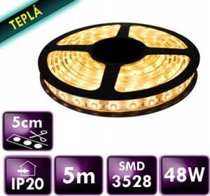 Taśma LED ECOLIGHT2 Eco Light EC79354 taśma LED 48W 9.6W/M LED 5M 3000K 600lm biała 4