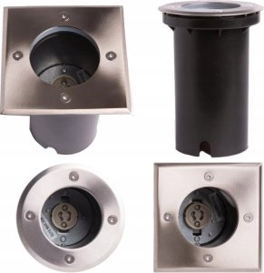 ECOLIGHT2 Eco Light* EC79109 lampa najazdowa zewnętrzna ogrodowa IP67 1x35W GU10 230V kwadratowa inox 6