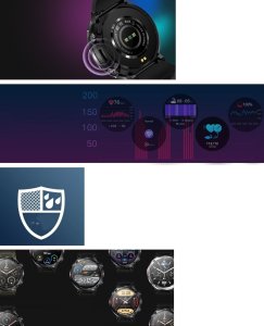 Smartwatch Gravity Zegarek męski SMARTWATCH GRAVITY GT21-5 BK/BU/BK 7