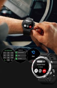 Smartwatch Gravity Zegarek męski SMARTWATCH GRAVITY GT21-5 BK/BU/BK 10