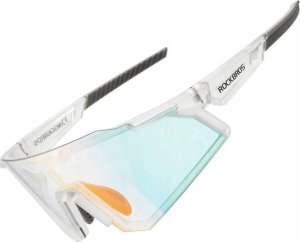 RockBros Okulary rowerowe fotochromowe z filtrami UV 400 UVA i UVB białe 6