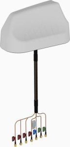 Moduł GPS Poynting Poynting Antennas 5G/LTE KFZ/Marine A-MIMO-0003-V2-17 weiß SMA (M) & RPSMA Adapter max 6.2dBi 4G/5G/GPS/GLONASS/WIFI Dual-Band MIMO 2 3