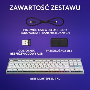 Klawiatura Logitech G515 Lightspeed TKL Brak danych (920-012539) 8