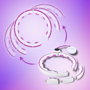 HMS HHM17 HULA HOP WHITE/VIOLET Z MAGNESAMI I OBCIĄŻNIKIEM + LICZNIK 11