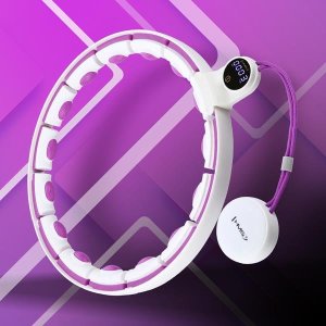 HMS HHM17 HULA HOP WHITE/VIOLET Z MAGNESAMI I OBCIĄŻNIKIEM + LICZNIK 17