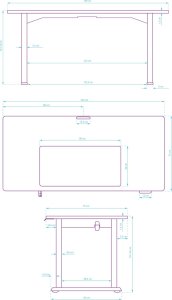 Biurko Ultradesk Uplift XXL Brązowe 160 cm x 75 cm 16