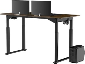 Biurko Ultradesk Uplift XXL Brązowe 160 cm x 75 cm 4